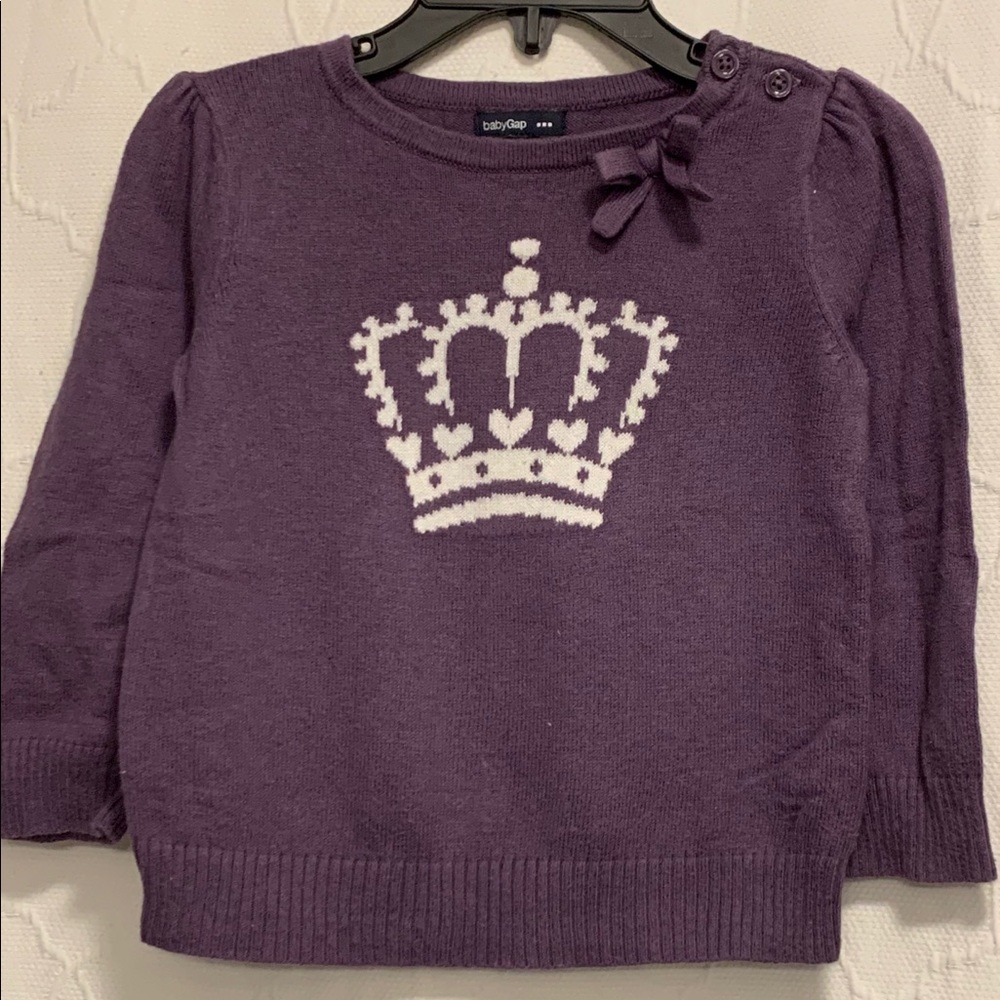 Gap Toddler Girl Thin Sweater with Crown
